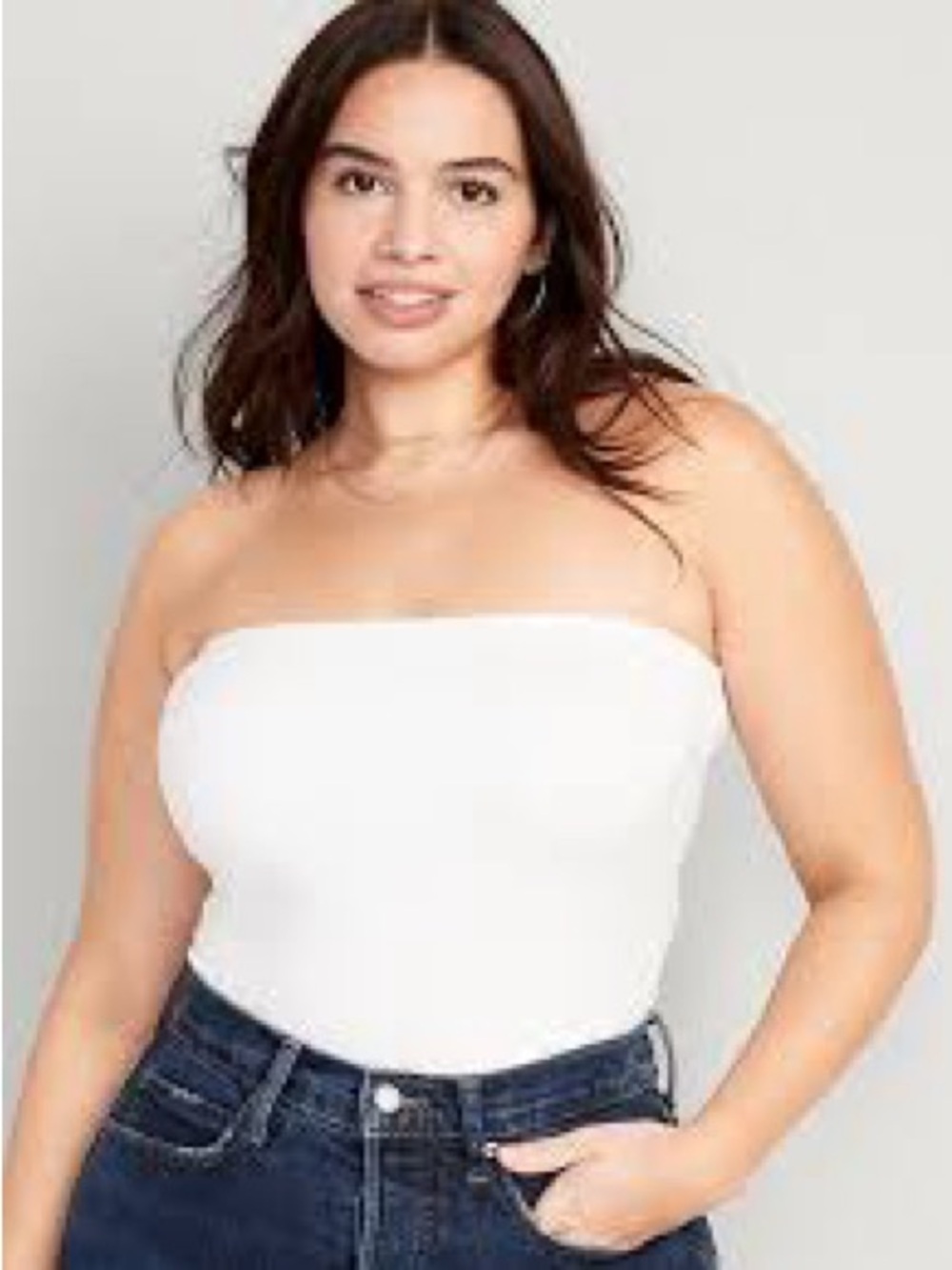 Old Navy White Strapless Tube Top